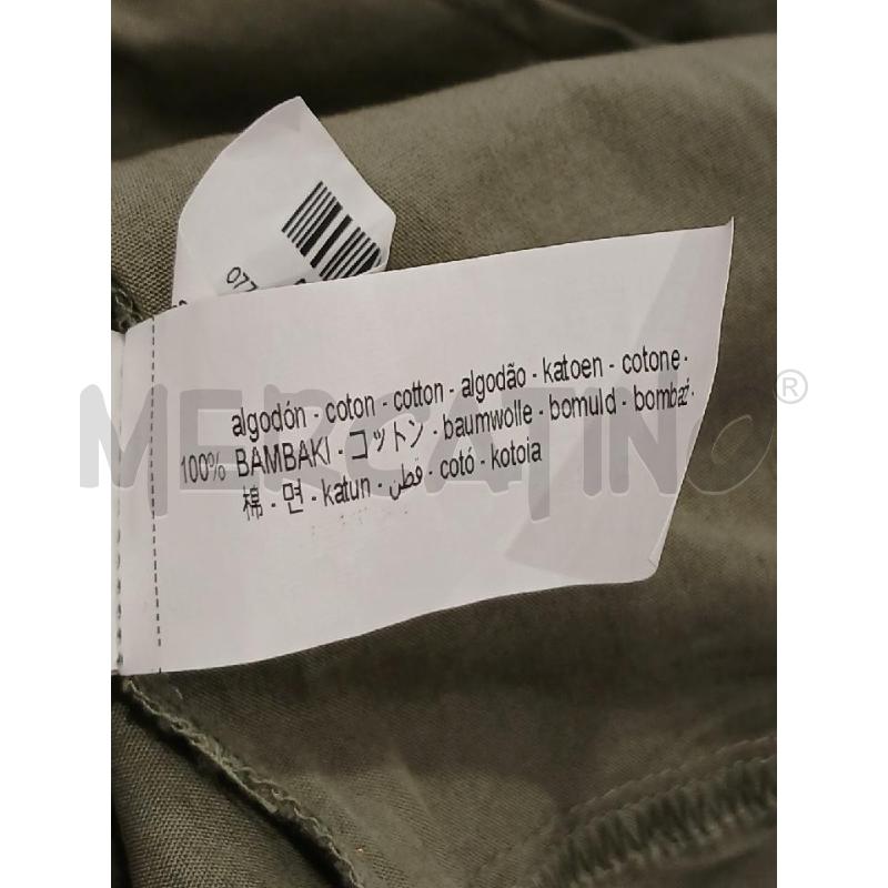 VESTITO DONNA ZARA A TUTA GIROMANICA VERDE MIL. | Mercatino dell'Usato Salerno fratte 4
