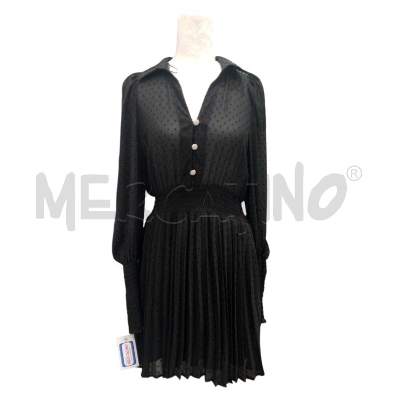 VESTITO DONNA ZARA NERO BOTTONI BRILL. | Mercatino dell'Usato Salerno fratte 1