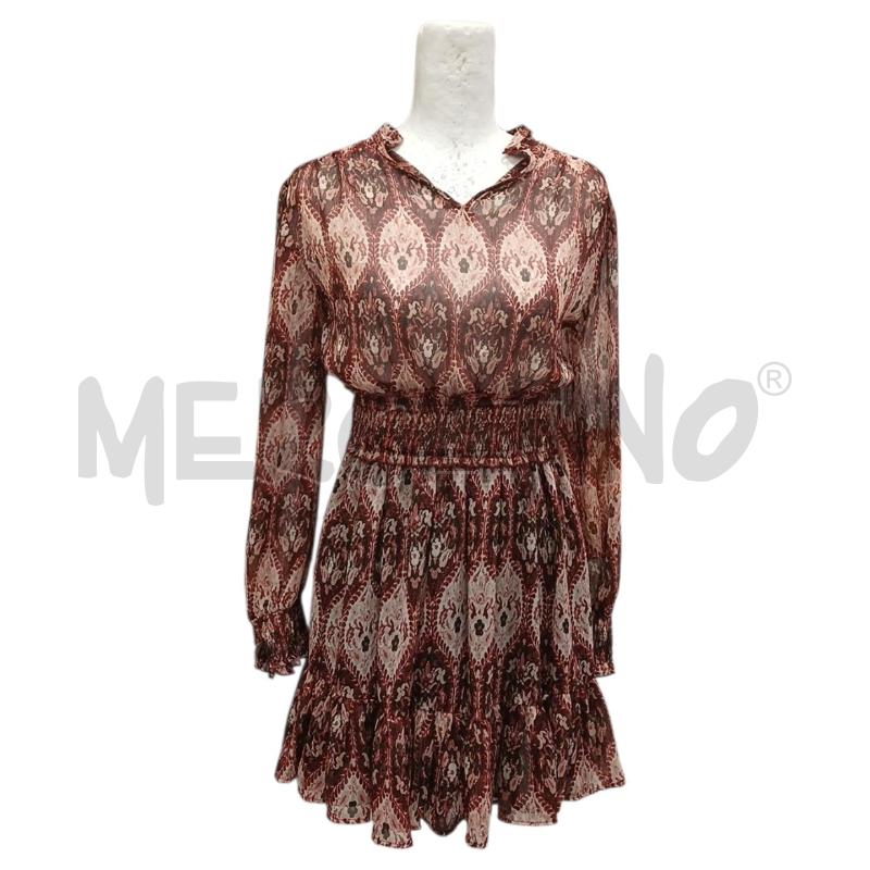 VESTITO DONNA ZARA ROSSO BEIGE | Mercatino dell'Usato Salerno fratte 1
