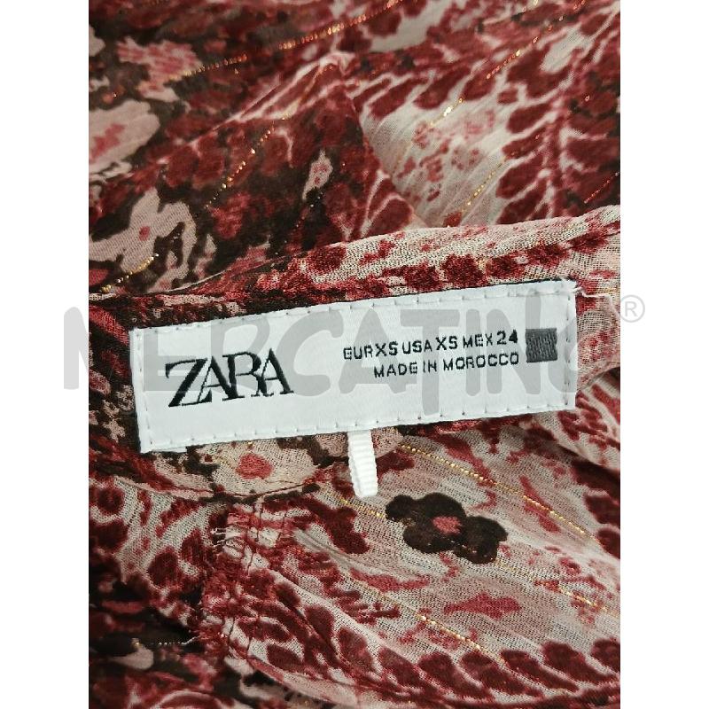 VESTITO DONNA ZARA ROSSO BEIGE | Mercatino dell'Usato Salerno fratte 3