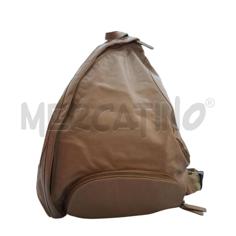 ZAINO DONNA NICOLI PELLE CHIARO CHIUSURA IN VITA | Mercatino dell'Usato Salerno fratte 1