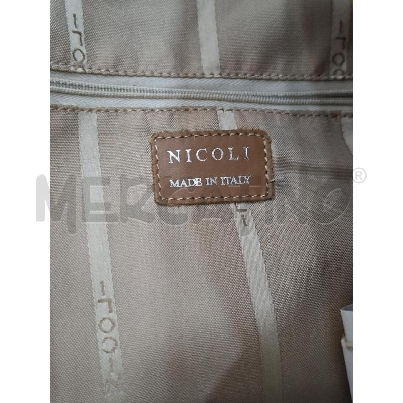 ZAINO DONNA NICOLI PELLE CHIARO CHIUSURA IN VITA | Mercatino dell'Usato Salerno fratte 3