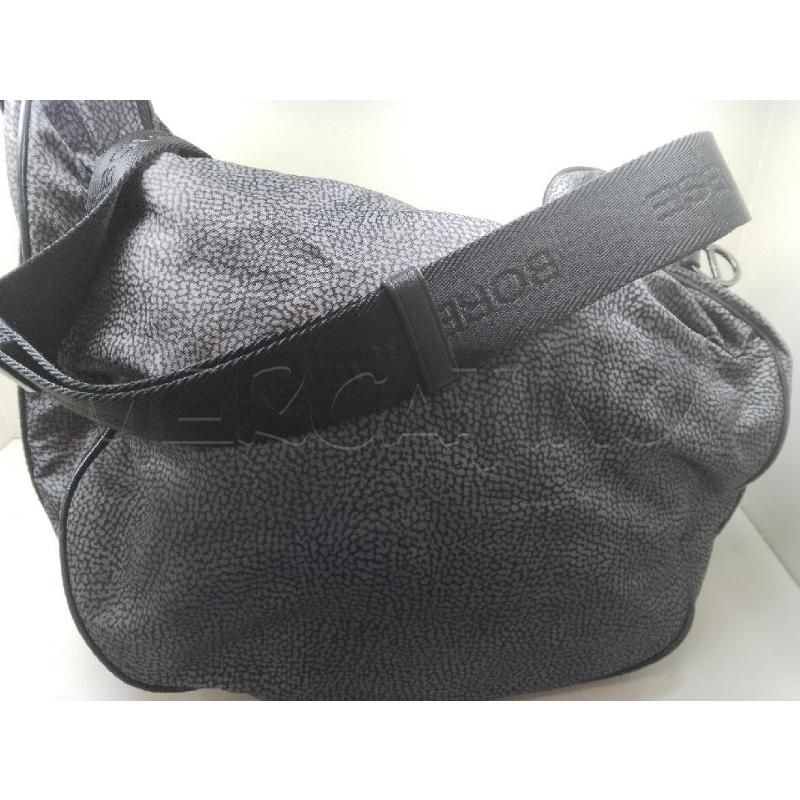 BORSA DONNA BORBONESE GRIGIA E NERA | Mercatino dell'Usato Siena 3