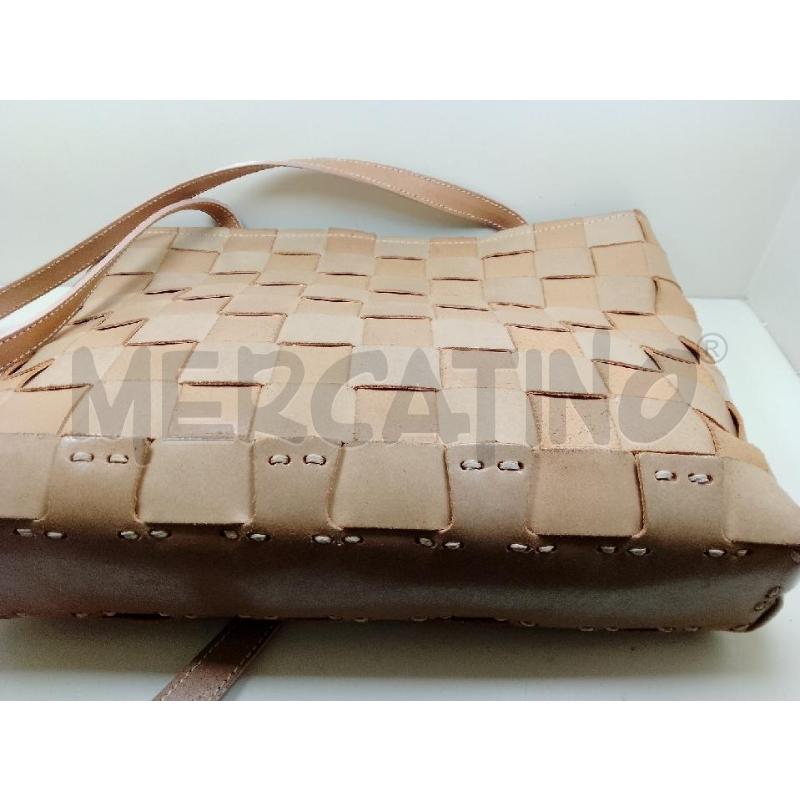 BORSA PELLE INTRECCIO CUOIO ELLEPI | Mercatino dell'Usato Siena 2