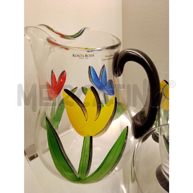 BROCCA +12 BICCHIERI KOSTA BODA TULIPANI | Mercatino dell'Usato Siena 2