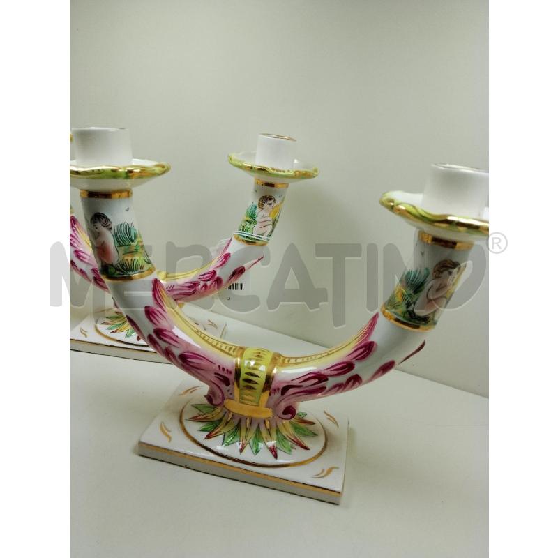 CANDELIERE A COPPIA CAPODIMONTE | Mercatino dell'Usato Siena 2