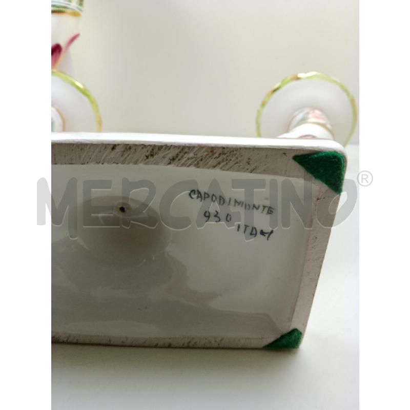 CANDELIERE A COPPIA CAPODIMONTE | Mercatino dell'Usato Siena 3