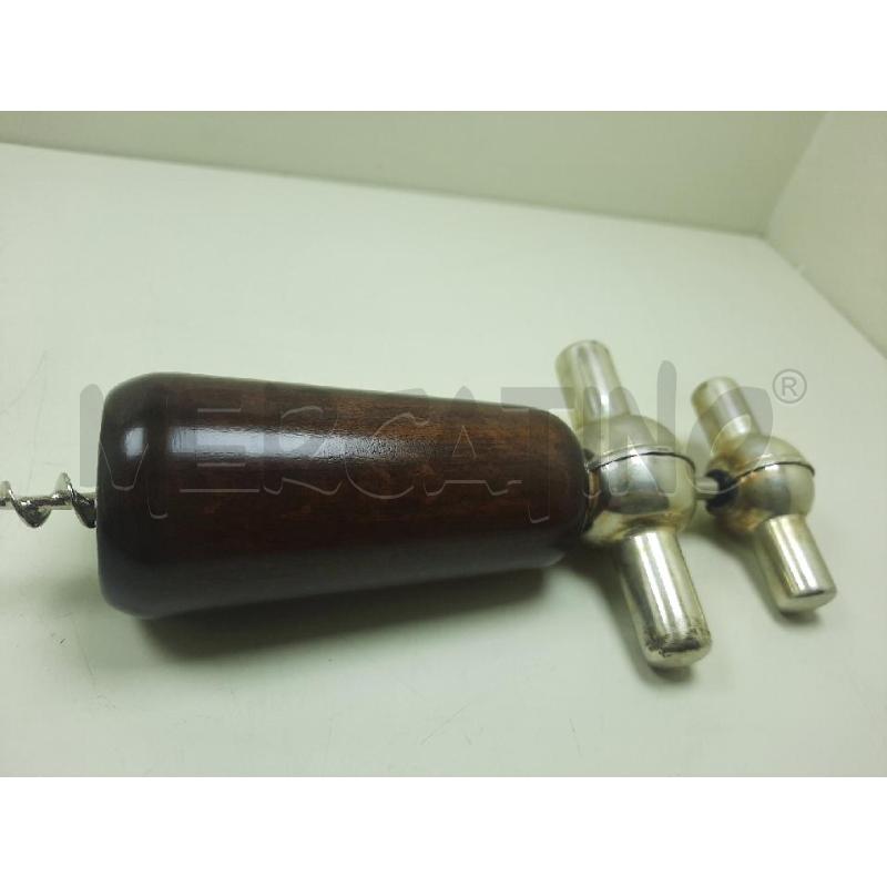 CAVATAPPI LEGNO E ARGENTATO | Mercatino dell'Usato Siena 3