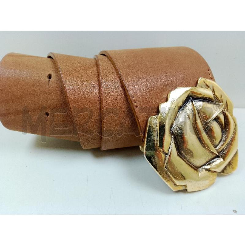 CINTURA DONNA BLUMARINE FIBBIA ROSA DORATA | Mercatino dell'Usato Siena 1