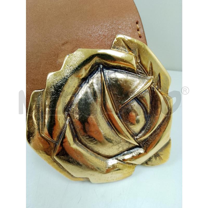 CINTURA DONNA BLUMARINE FIBBIA ROSA DORATA | Mercatino dell'Usato Siena 2