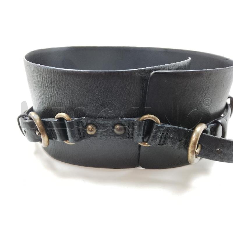 CINTURA PELLE HENRY COTTONS NERA | Mercatino dell'Usato Siena 1