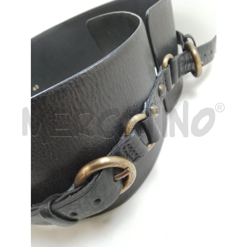 CINTURA PELLE HENRY COTTONS NERA | Mercatino dell'Usato Siena 4