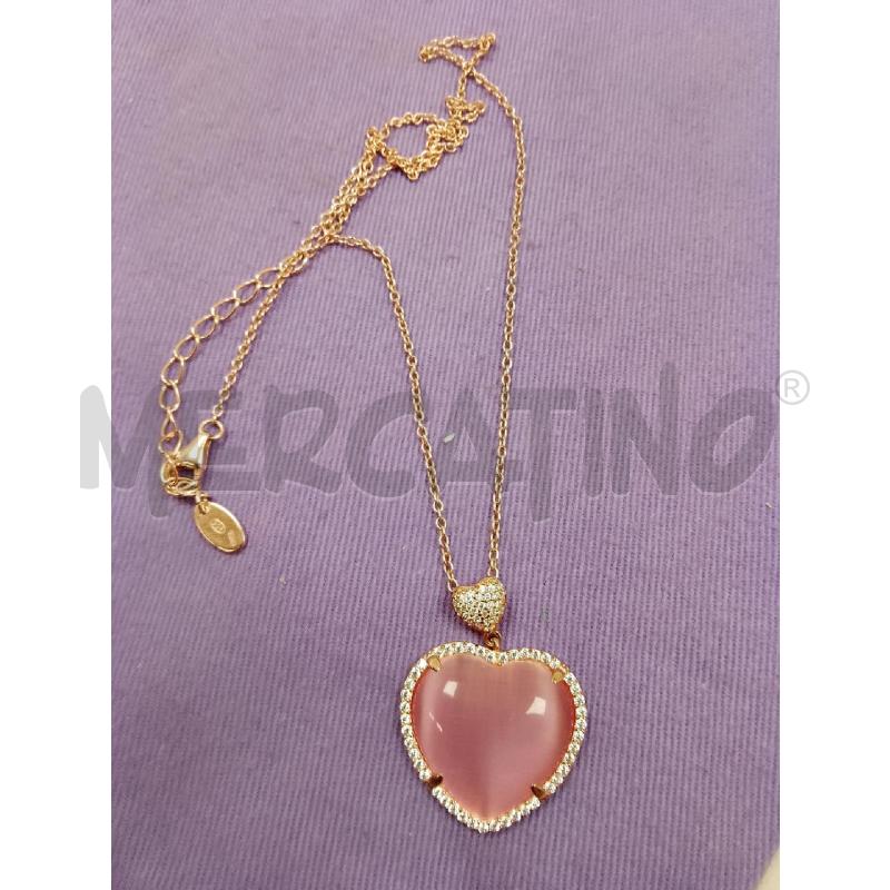 COLLANA CUORE ROSA MABINA | Mercatino dell'Usato Siena 1