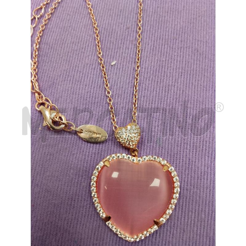 COLLANA CUORE ROSA MABINA | Mercatino dell'Usato Siena 2