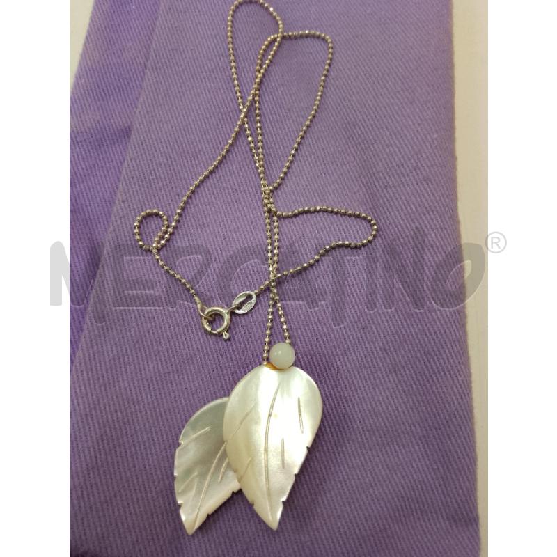 COLLANA FOGLIE MADREPERLATE | Mercatino dell'Usato Siena 1