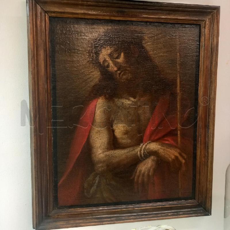 ECCE HOMO OLIO SU TELA 70,5X57 FRANCESCO NASINI  CASTELDELPIANO 1615CA- GROSSETO 1695 | Mercatino dell'Usato Siena 1