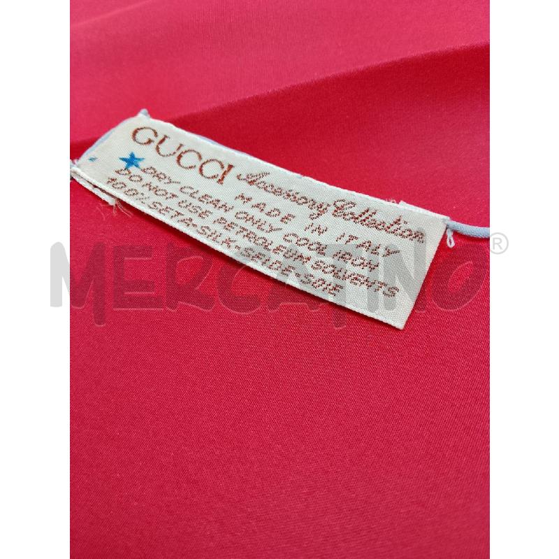 FAZZOLETTO GUCCI SETA ROSSO | Mercatino dell'Usato Siena 3