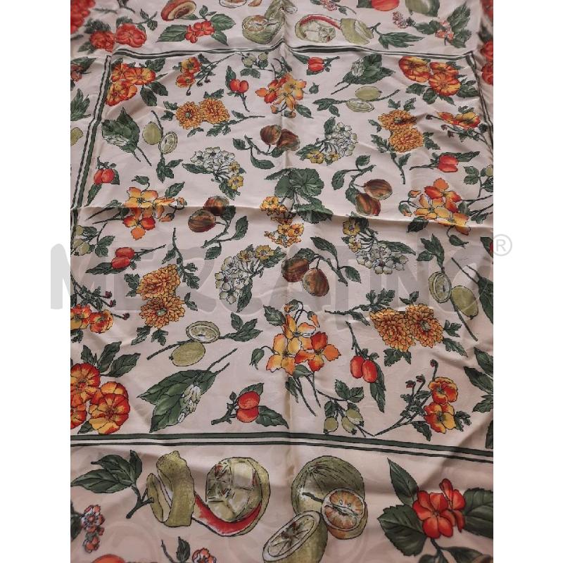 FOULARD SETA FIORI E FRUTTA | Mercatino dell'Usato Siena 3
