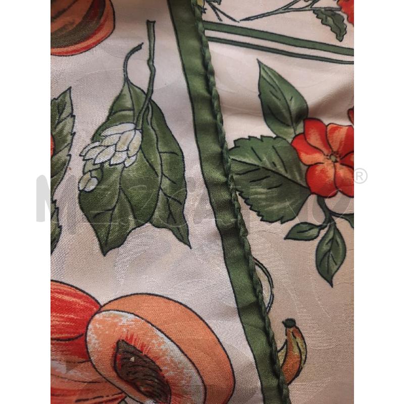 FOULARD SETA FIORI E FRUTTA | Mercatino dell'Usato Siena 4