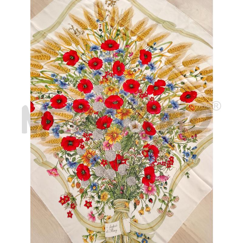 FOULARD SETA PAPAVERI E SPIGHE | Mercatino dell'Usato Siena 2