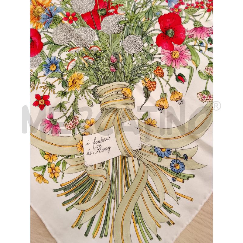 FOULARD SETA PAPAVERI E SPIGHE | Mercatino dell'Usato Siena 3