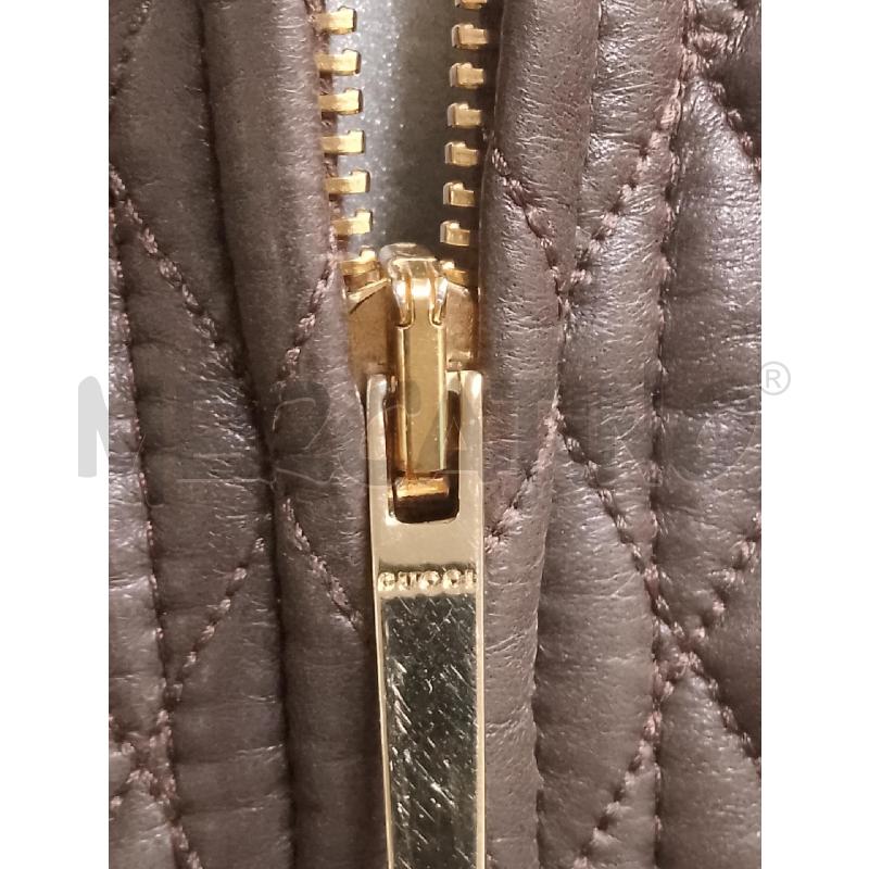 GIACCA PELLE GUCCI TRAPUNTATA TESTA DI MORO | Mercatino dell'Usato Siena 2