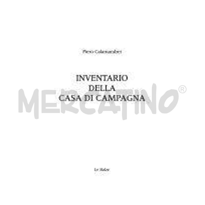 INVENTARIO DELLA CASA DI CAMPAGNA | Mercatino dell'Usato Siena 1