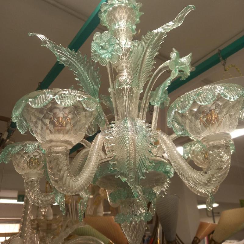 LAMPADARIO MURANO VERDE CON RICAMBI | Mercatino dell'Usato Siena 2