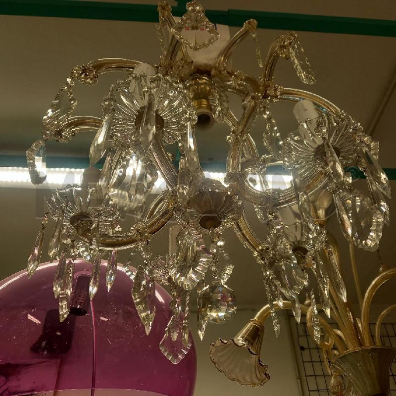 LAMPADARIO STILE VECCHIO MURANO 5 LUCI + 1  | Mercatino dell'Usato Siena 1