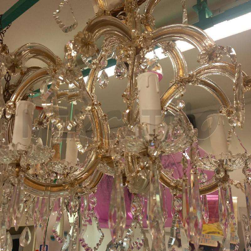 LAMPADARIO STILE VECCHIO MURANO 5 LUCI + 1  | Mercatino dell'Usato Siena 2
