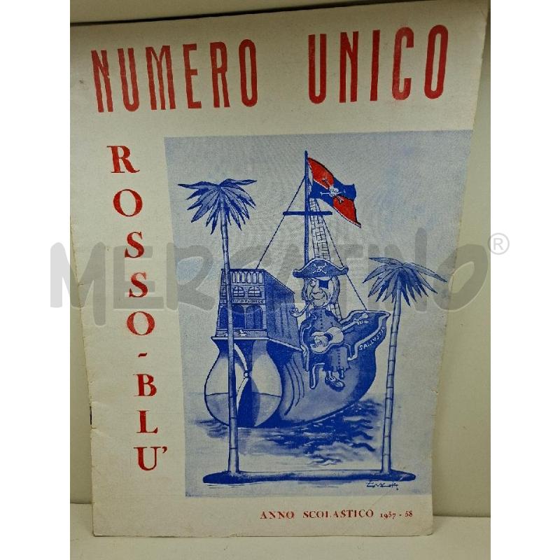 NUMERO UNICO ROSSO BLU 1957 1958 | Mercatino dell'Usato Siena 1