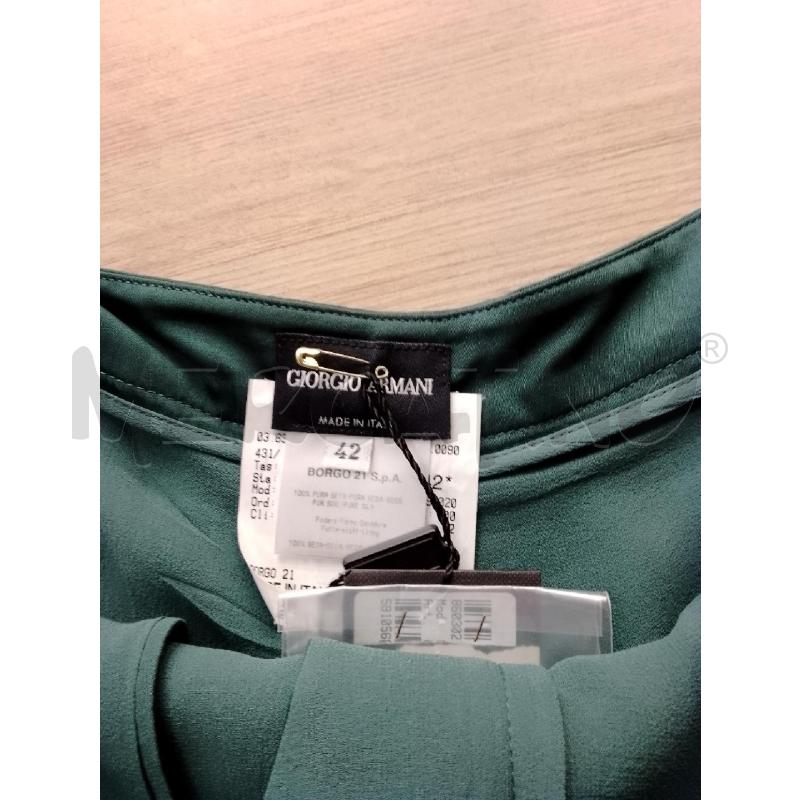 PANTALONE DONNA SETA GIORGIO ARMANI VERDE | Mercatino dell'Usato Siena 3