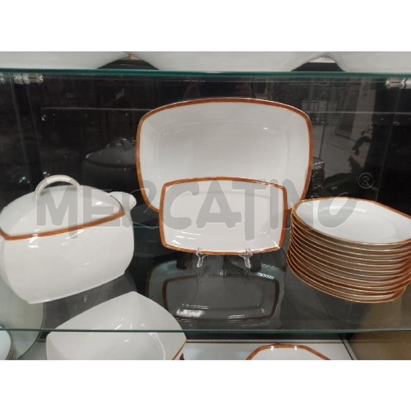 PIATTI PZ. 12+12+12+ESCHENBACK BAVARIA RIGO MARRONE E ORO  | Mercatino dell'Usato Siena 1
