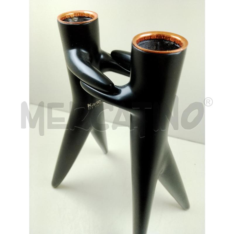 PORTA CANDELE KARTELL ABBRACCIAIO STARK NERO | Mercatino dell'Usato Siena 4