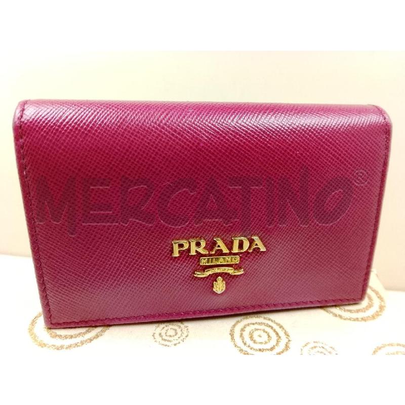 PORTA CARTE PRADA CICLAMINO | Mercatino dell'Usato Siena 1
