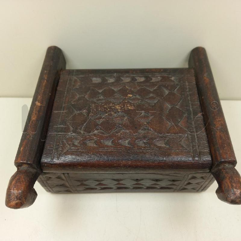 PORTA SPEZIE LEGNO ETNICO 2 SCOMPARTI | Mercatino dell'Usato Siena 2