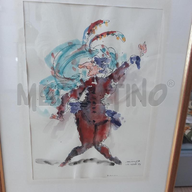QUADRO ACQUERELLO GIANFRANCO MISSIAJA | Mercatino dell'Usato Siena 1