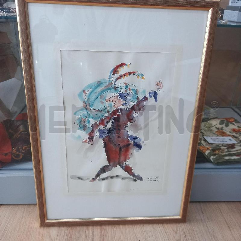 QUADRO ACQUERELLO GIANFRANCO MISSIAJA | Mercatino dell'Usato Siena 2