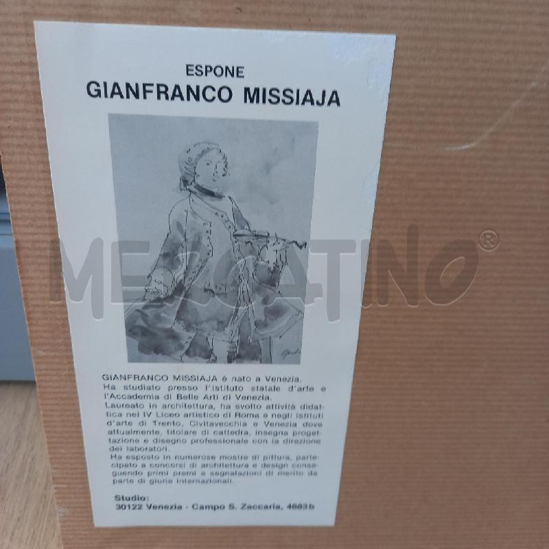 QUADRO ACQUERELLO GIANFRANCO MISSIAJA | Mercatino dell'Usato Siena 4