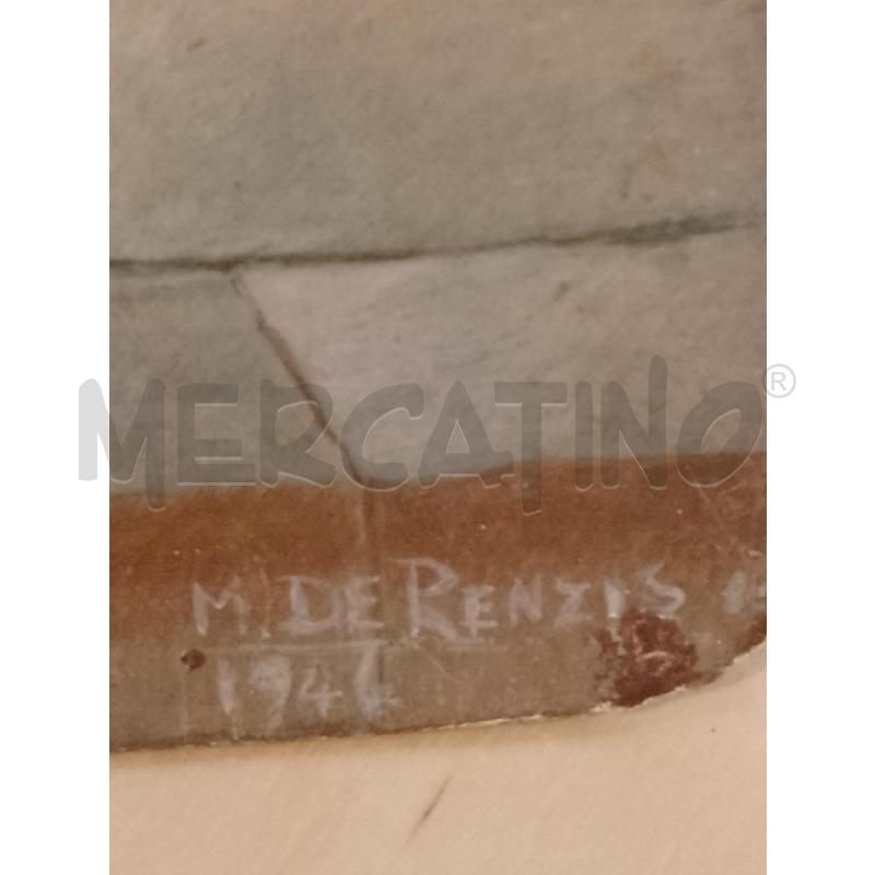 QUADRO AD OLIO SU TAVOLETTA SAN BERNARDINO M. DE RENZIS 1941 | Mercatino dell'Usato Siena 4