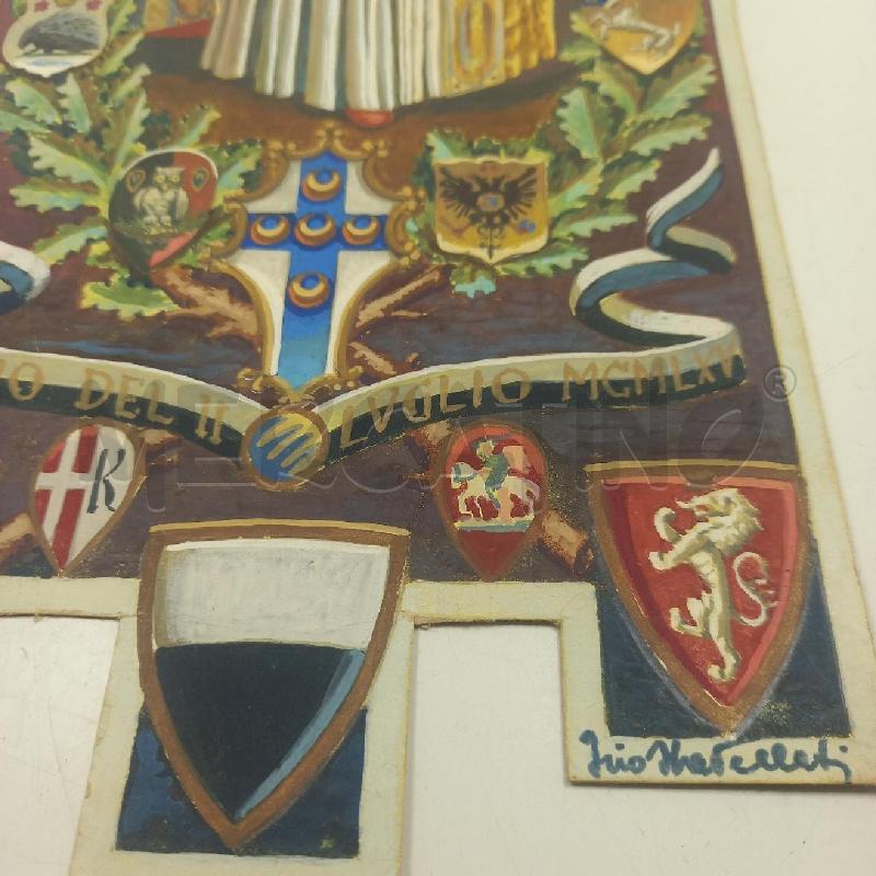 QUADRO BOZZETTO DEL PALIO 1965 LUGLIO | Mercatino dell'Usato Siena 4