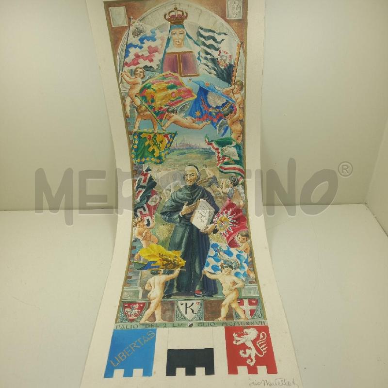 QUADRO BOZZETTO DEL PALIO 2 LUGLIO 1977 | Mercatino dell'Usato Siena 1