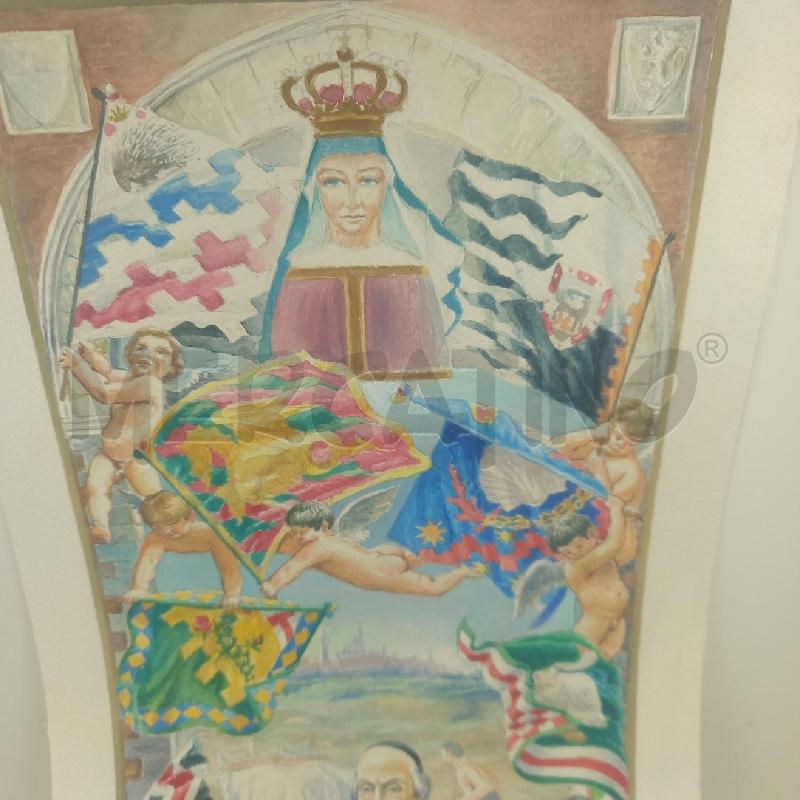 QUADRO BOZZETTO DEL PALIO 2 LUGLIO 1977 | Mercatino dell'Usato Siena 2
