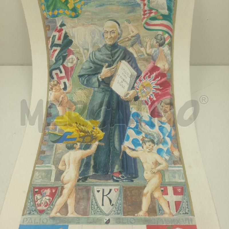 QUADRO BOZZETTO DEL PALIO 2 LUGLIO 1977 | Mercatino dell'Usato Siena 3