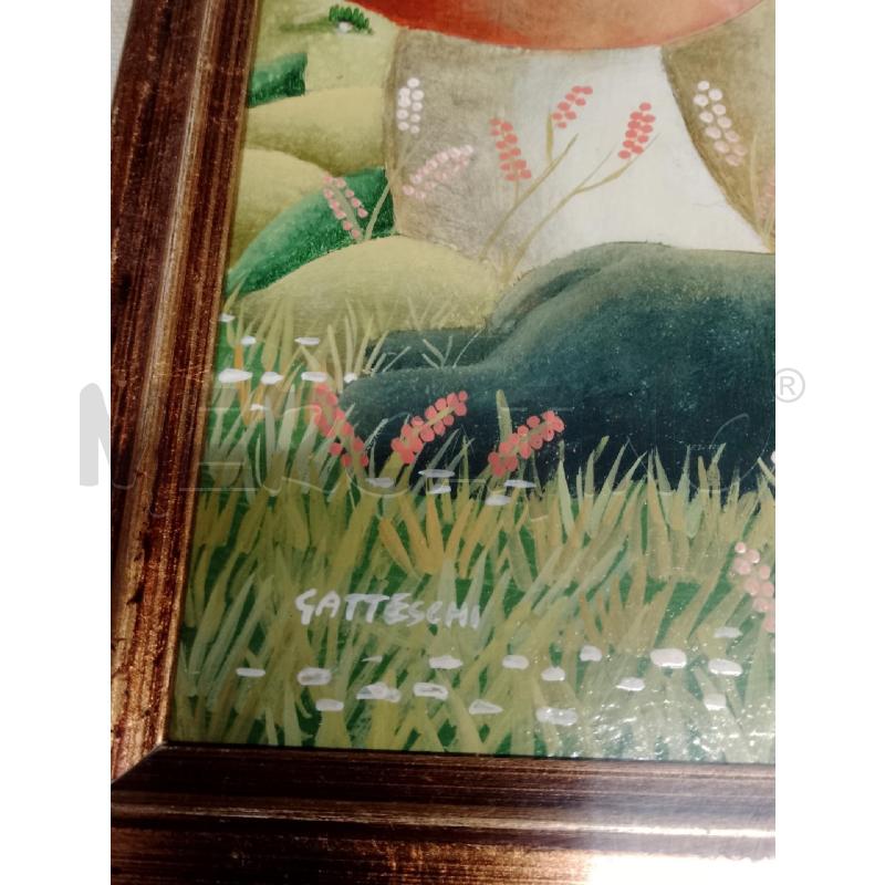 QUADRO CANE CON FUNGHI | Mercatino dell'Usato Siena 2