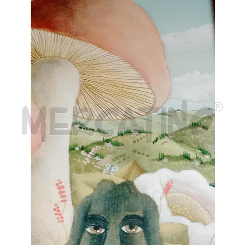 QUADRO CANE CON FUNGHI | Mercatino dell'Usato Siena 3