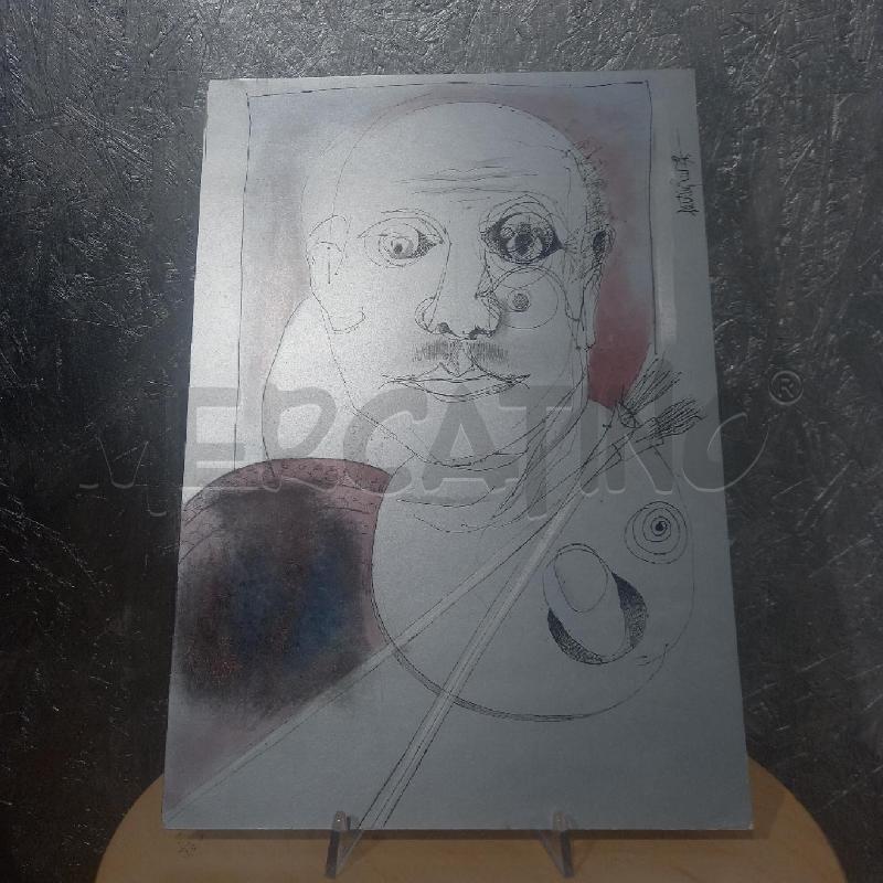 QUADRO CHINA SU CARTONCINO SANTINI ENZO | Mercatino dell'Usato Siena 1
