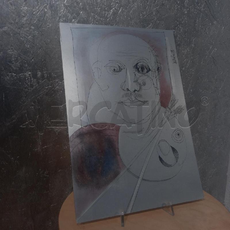 QUADRO CHINA SU CARTONCINO SANTINI ENZO | Mercatino dell'Usato Siena 3