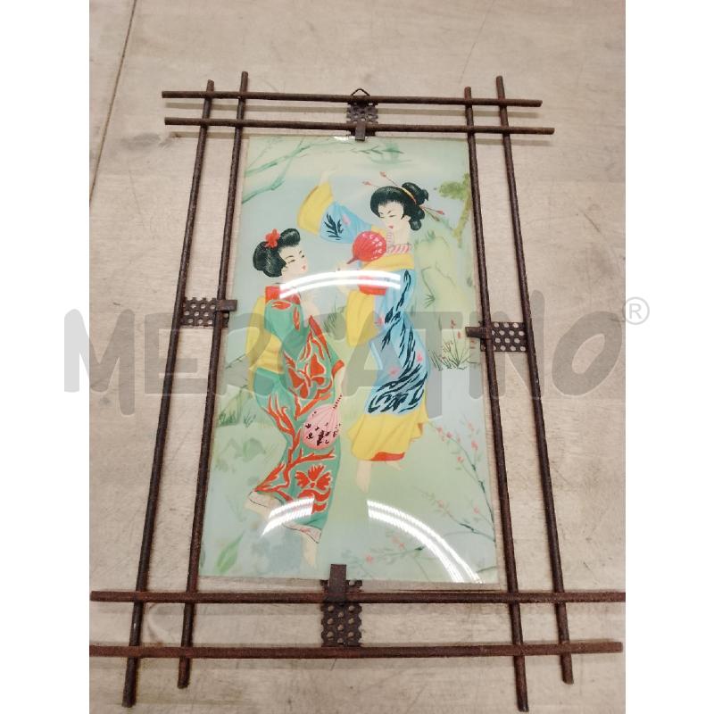 QUADRO GIAPPONESINE SU VETRO | Mercatino dell'Usato Siena 1