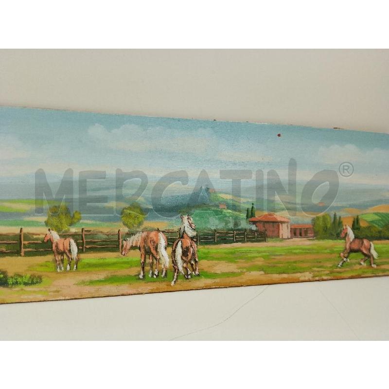 QUADRO OLIO SU TAVOLETTA BIANCHI 40 X 10  | Mercatino dell'Usato Siena 3